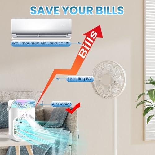 IWENNUAN Portable AC with Remote and 2 Spray Modes