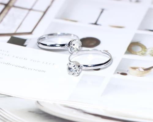 Penta Angel 30Pcs Fake Diamond Ring Pack for Bridal Shower and Wedding