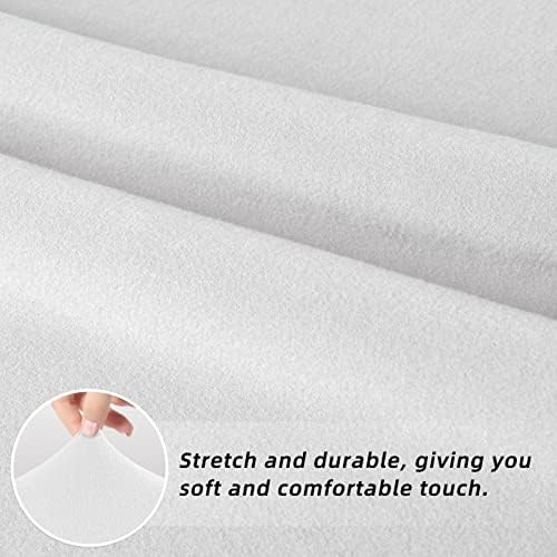 Easy-Going Stretch Dining Chair Covers Set of 4 White