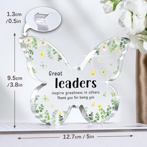Boss Lady Gifts for Women Butterfly Acrylic Plaque