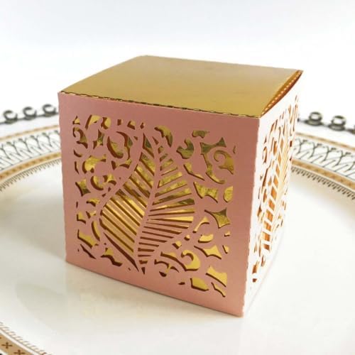 50 Pack Laser Cut Beige Gift Boxes For Small Items 1