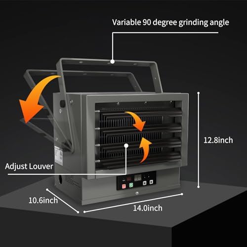 Electric Garage Heater with Remote 7500W Ceiling Mount