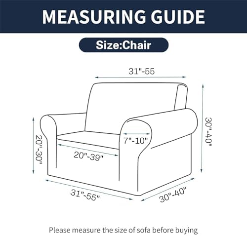 2025 New Stretch Chair Sofa Slipcover with Elastic Bottom and Jacquard Fabric - Black