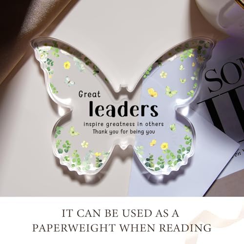 Boss Lady Gifts for Women Butterfly Acrylic Plaque