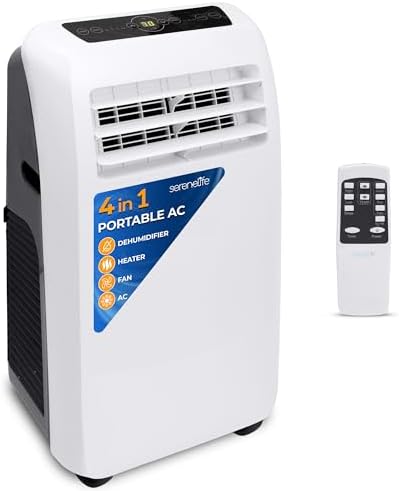 SereneLife 12000 BTU Portable AC with Dehumidifier and Heat 1