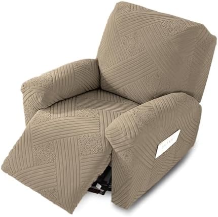 Northern Brothers Recliner Cover Khaki Stretch Slipcover