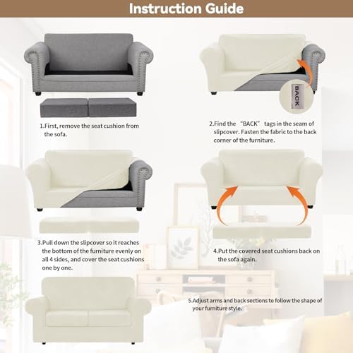 WEERRW Velvet Sofa Covers 3 Piece Medium