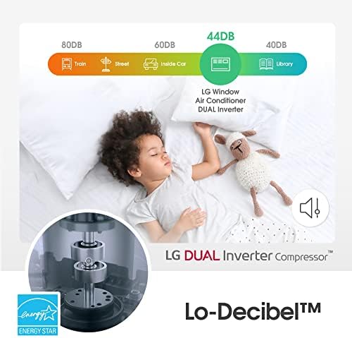 LG 10000 BTU Dual Inverter Window AC Unit with WiFi