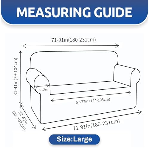XINEAGE 1 Piece Stretch Sofa Cover Pet Friendly Soft Washable