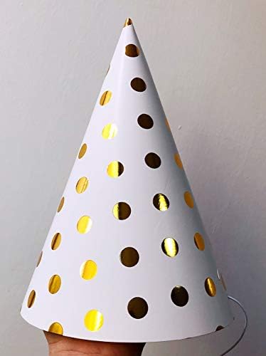 Boieo Birthday Cone Hats 12 Pcs Party Decor Set