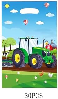ALLPICK 30pcs Tractor Tote Bag Packs for Parties