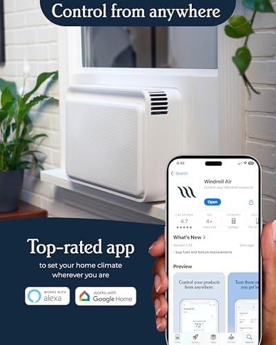 Windmill 10000 BTU Inverter Window AC - Ultra Quiet Smart Energy Efficient