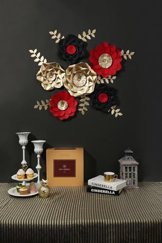KEY SPRING Paper Flower Decorations Set of 6 1