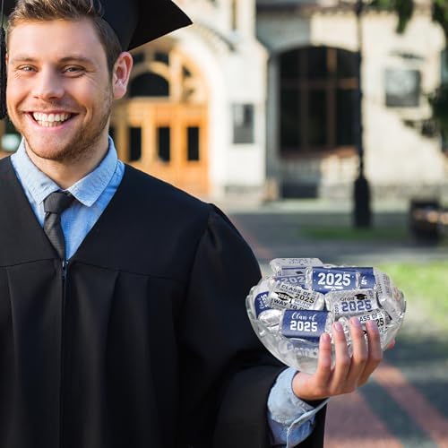 Outus Graduation Celebration Decor Stickers 90 Pcs Blue