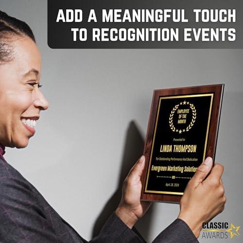 Custom Plaque - Personalized Employee of the Month Award