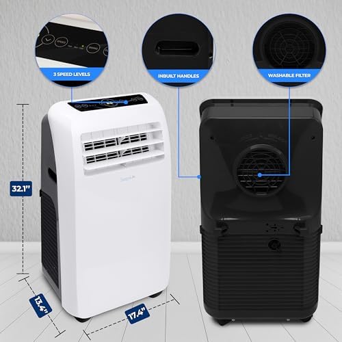 SereneLife 12000 BTU Portable AC with Dehumidifier and Heat 1