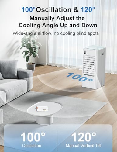 AIRTHRYL Portable Air Conditioner with 2 Gallon Tank and 5 Modes
