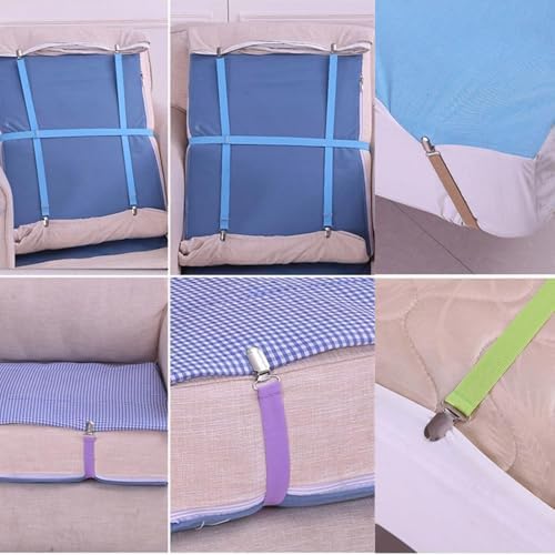 Magic Sofa Covers Holder Straps Pack of 4 Adjustable