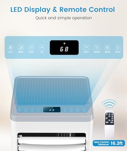 Electactic Portable Air Conditioner 10000 BTU 3-in-1 Modes