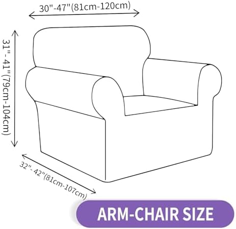 ZNSAYOTX Super Stretch Chair Slipcover for Sofa and Armchair