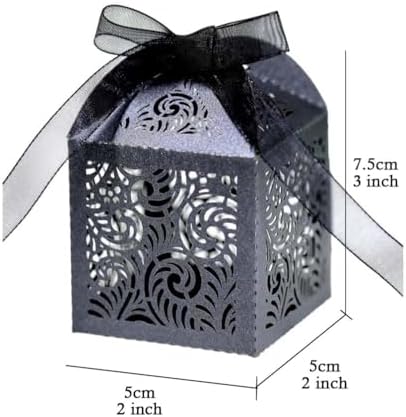 50 Pack Laser Cut Favor Boxes for Parties