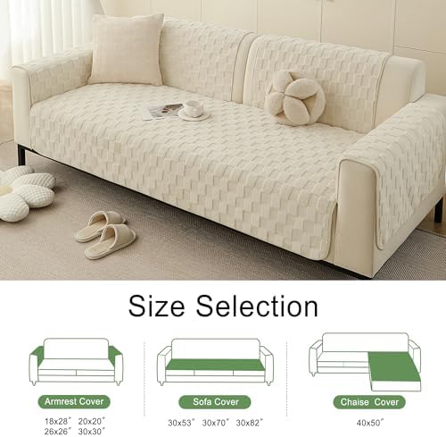 Foxdecor Pet Couch Cover Washable Non Slip 30x70 Inch