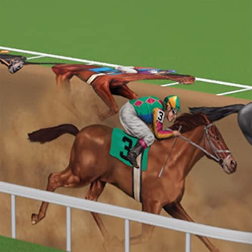 Beistle Horse Racing Tablecover for Parties