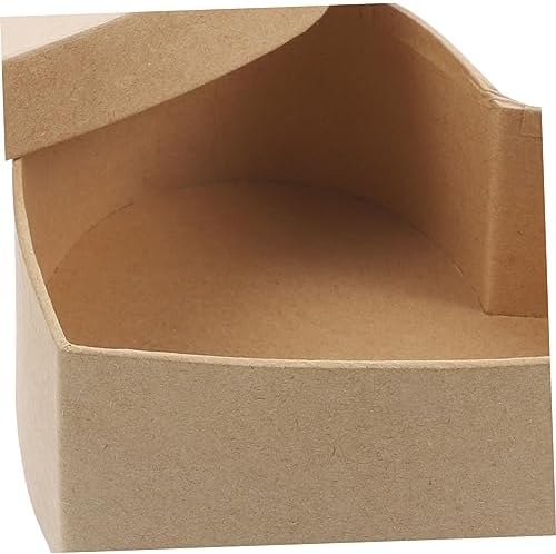 MOLUCKFU Kraft Heart Shaped Packaging Box for Wrapping and Gifting