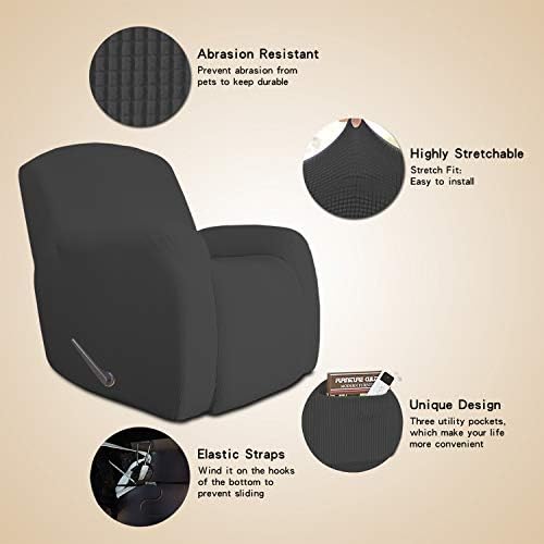 Easy-Going Oversized Recliner Slipcover - Dark Gray