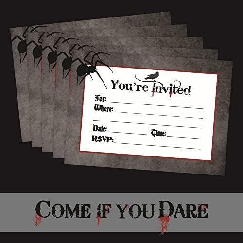 Charmed By Dragons Halloween Party Invites with Envelopes 1