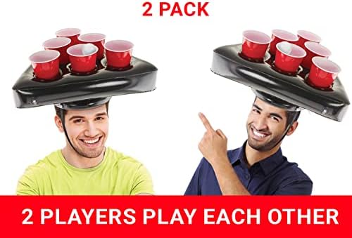 Kovot 2 Player Pong Hat Set with 12 Cups and 2 Balls