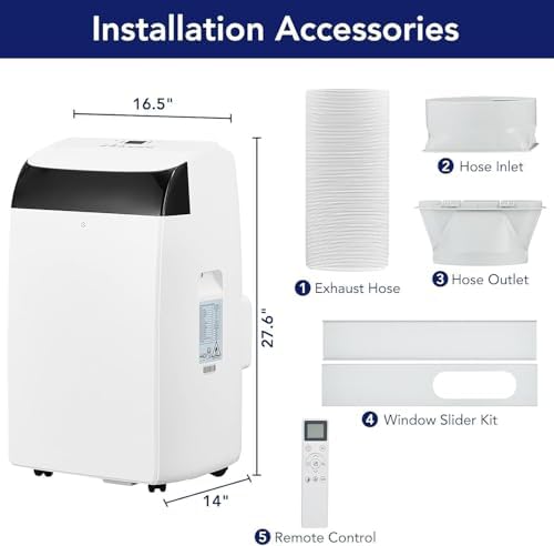 GAOMON 12000 BTU Portable Air Conditioner 3-in-1 Unit