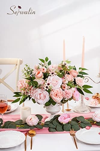Serwalin Artificial Flowers Home Decorations