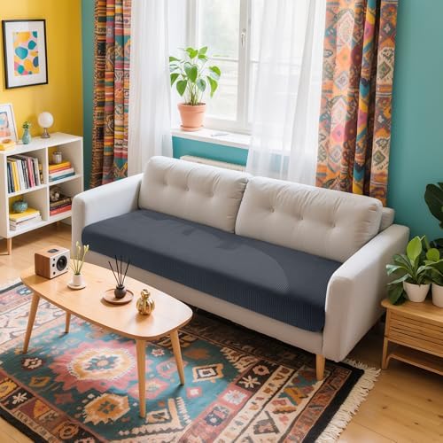 Hokway Stretch Sofa Slipcover Cushion Cover Gray Medium