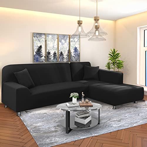 NAISI L Shape Sectional Couch Cover 2 pcs Set