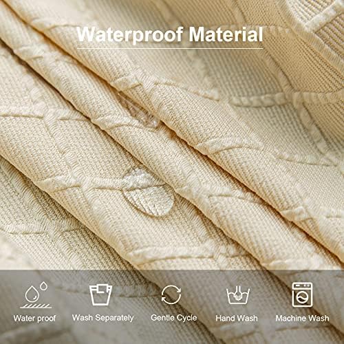 Genina Waterproof Chair Covers Beige 4 PCS