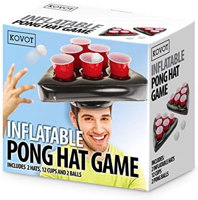 Kovot 2 Player Pong Hat Set with 12 Cups and 2 Balls