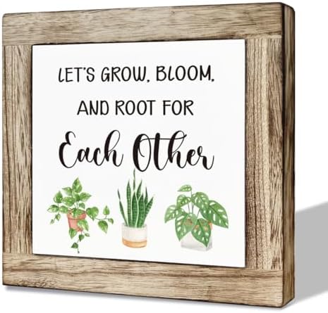 Plant Decor Lets Grow Boom and Root Sign