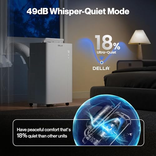 Della 14000 BTU Portable AC with Heat Alexa WiFi Compatible