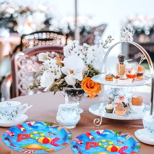 Fancy Land Pool Party Plates 24Pcs