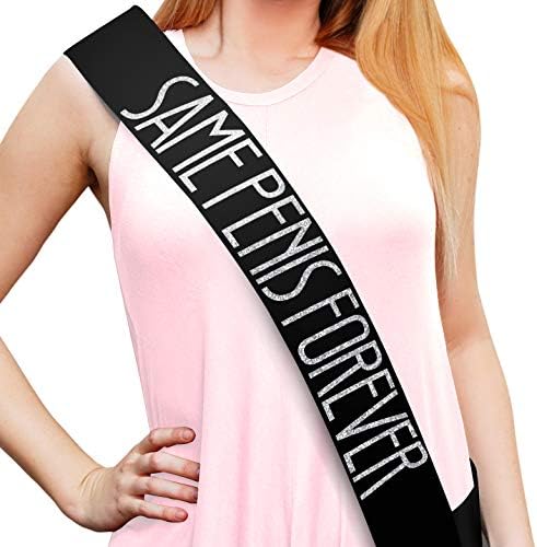 Bachelorette Black Satin Sash - Adult Novelty