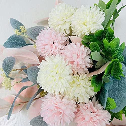 NAWEIDA Artificial Flowers with Vase for Home Decoration