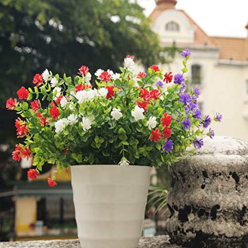 Artificial Orchid Flowers Outdoor 20 Bundles UV Resistant Decor