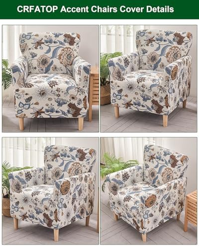 CRFATOP Stretchable Armchair Slipcover with Arms 1