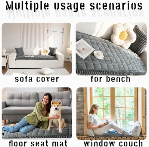 Pet Friendly Fuzzy Sofa Cover for Dogs 1