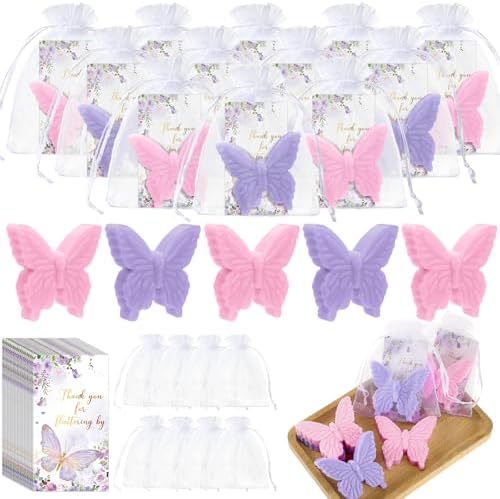 Dunzy Butterfly Theme Baby Shower Favors 50 Set