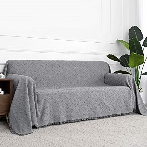 MYSKY HOME Geometrical Sofa Slipcover XX-Large Grey