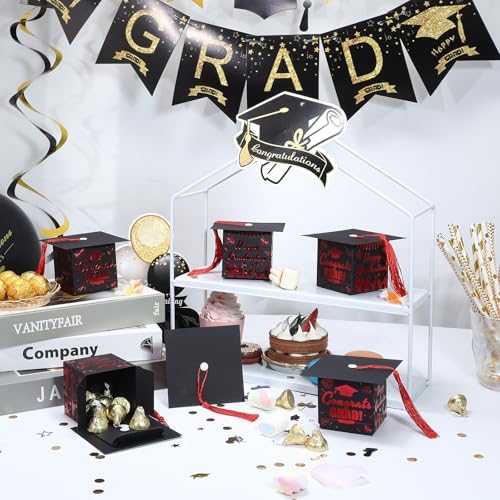 COTOPHER 36 Pack Mini Graduation Cap Boxes with Tassel 1