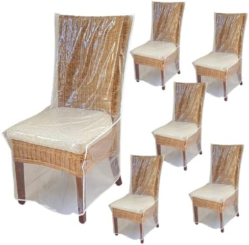 Evelots 6-Piece Dining Chair Cover Protector Set