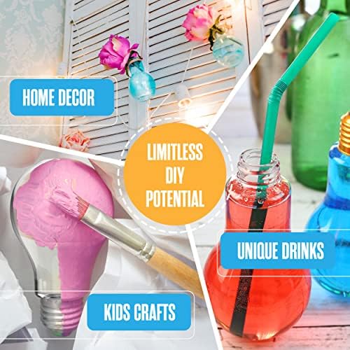 Houseables Clear Plastic Light Bulbs 24 Pack for Crafts 1